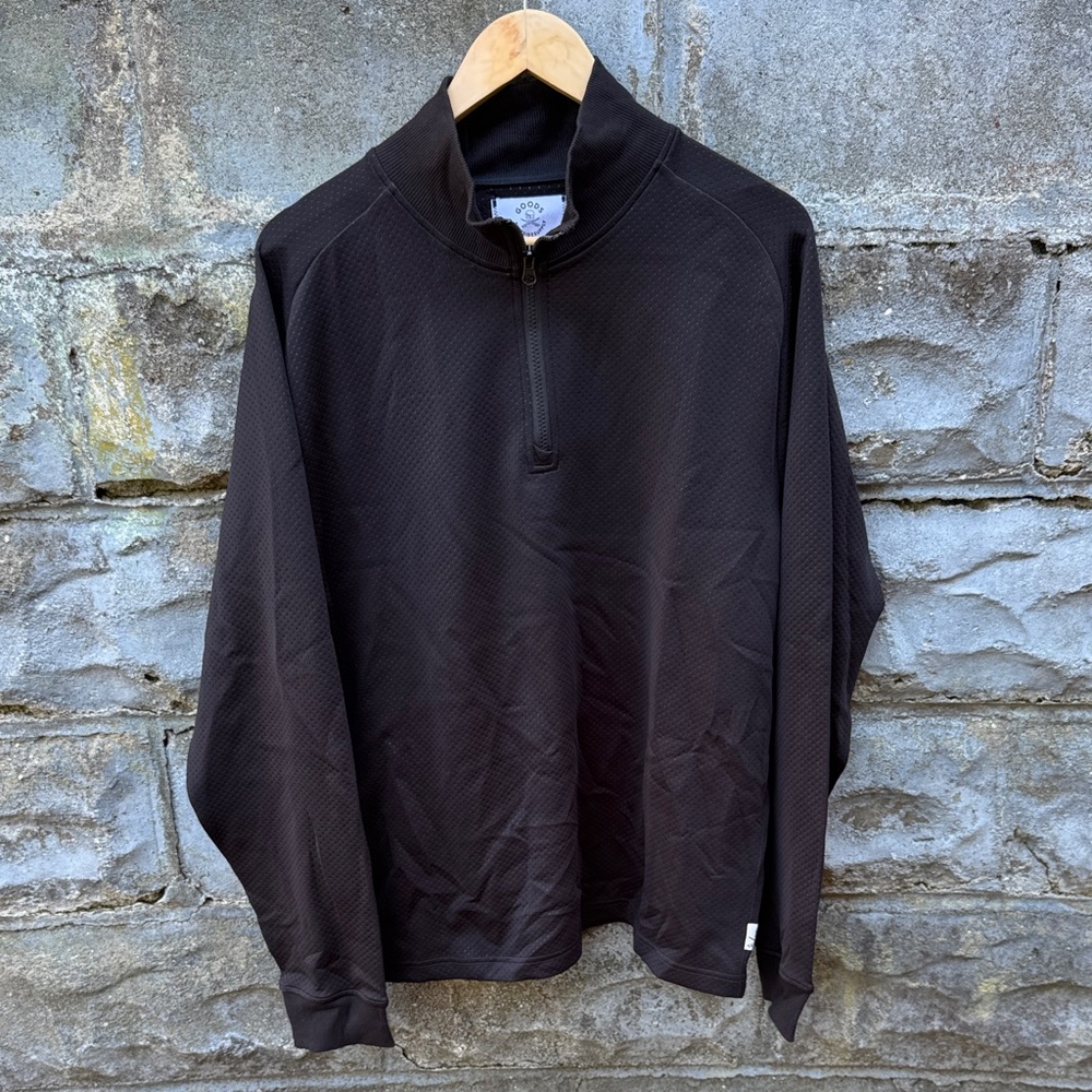 Surfside Supply sweatshirt large black new 1/4 zip pullover
